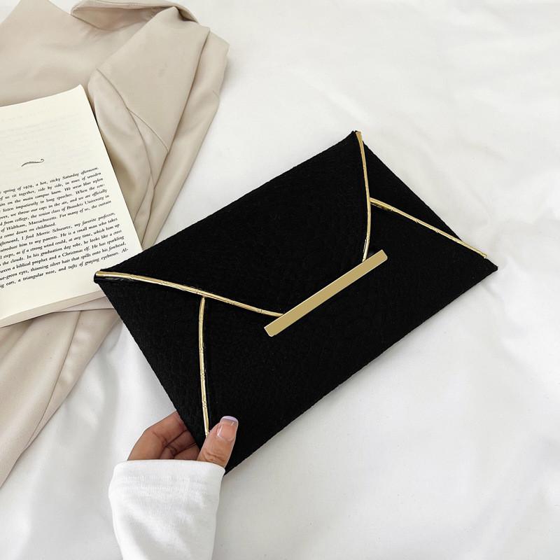 Stylish And Versatile Envelope Clutch Bag For Women In Black Hot Pink And Green