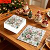 20pcs Disposable Napkins with Rose Pattern Print for Wedding,Parties,and Daily Use for Thanksgiving Fall Christmas Table Decoration