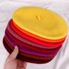 1Pc Wool Beret Soft Hat Ladie's Polyester Fiber Warm Women's Cute Autumn/Winter Vintage Cap