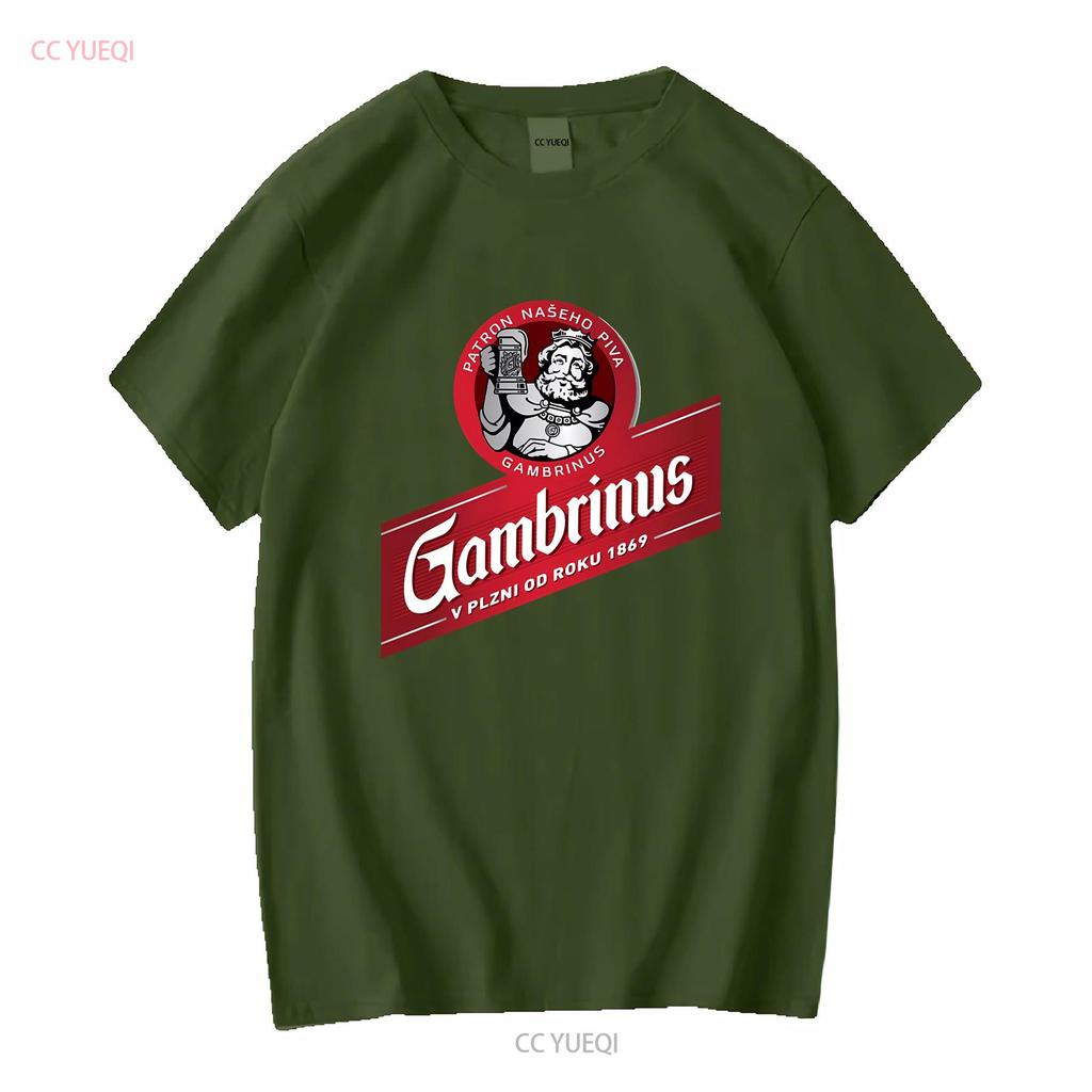 Gambrinus Holz Original Bier Logo Zeichnungen Aktiv T-Shirt Lustig Größe S bis 5XL vintage Gewaschen Atmungsaktiv Leicht grafisch