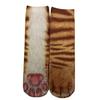 3D Animal Paw Mid-Calf Socks - Cartoon Print, Fun Hoof Design for Adults, Cat & Dog Styles