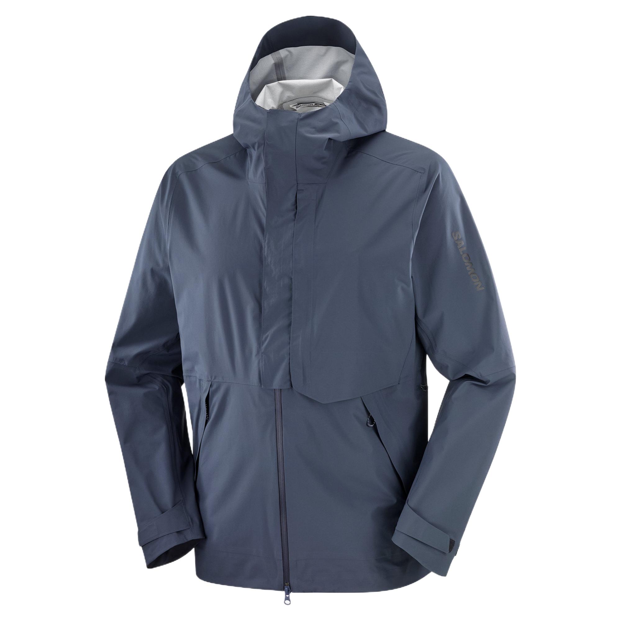 

SALOMON Куртка мужская Outerpath Pro с капюшоном, минималистичная, удобная, модная, дышащая, водонепроницаемая, ветрозащитная, C26432 L