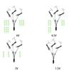 110cm 3in1 AA Battery Eliminator USB Powered for Toothbrush Toy Flashlight Clock Walkie Talkie Christmas Strip Light