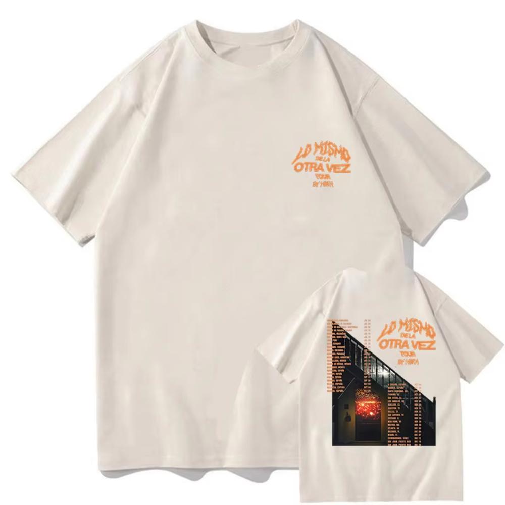 Lo Mismo Dela Otra Vez Tour T Shirts Mora Merch Fans Gifts Cotton Tees Outdoor Fashion Streetwear Summer Men Women 2025 T-shirts