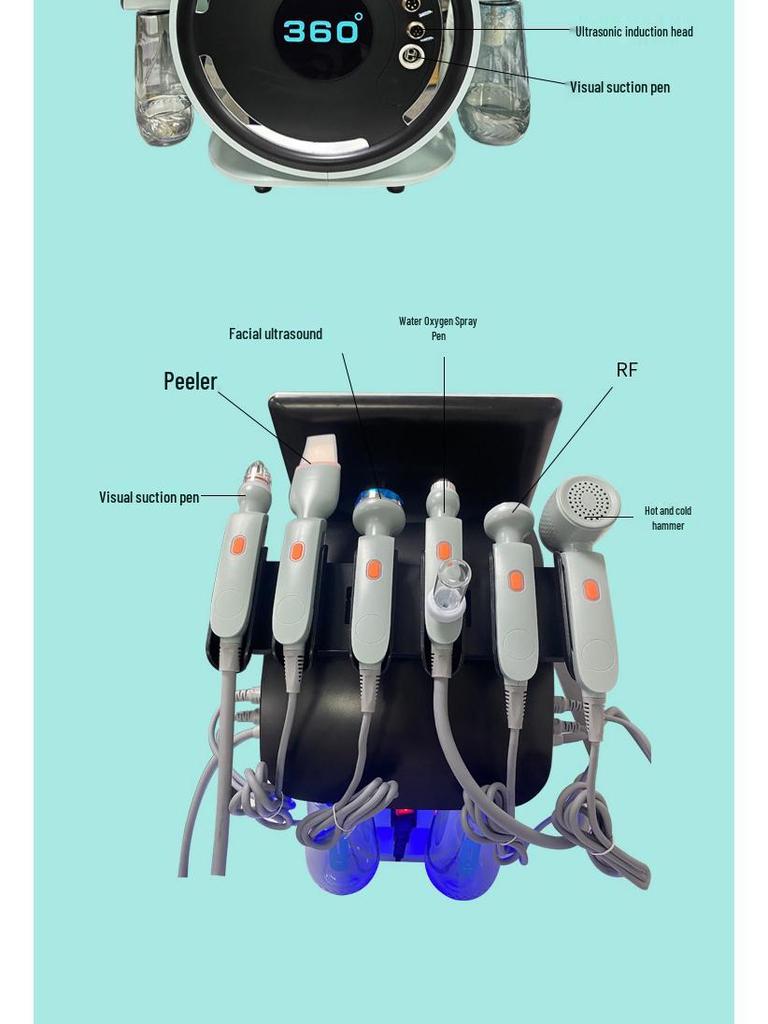 Hydrogen Oxygen Facial Care 360° Multifunctional Beauty Device for Skin Management, Home & Commercial Use