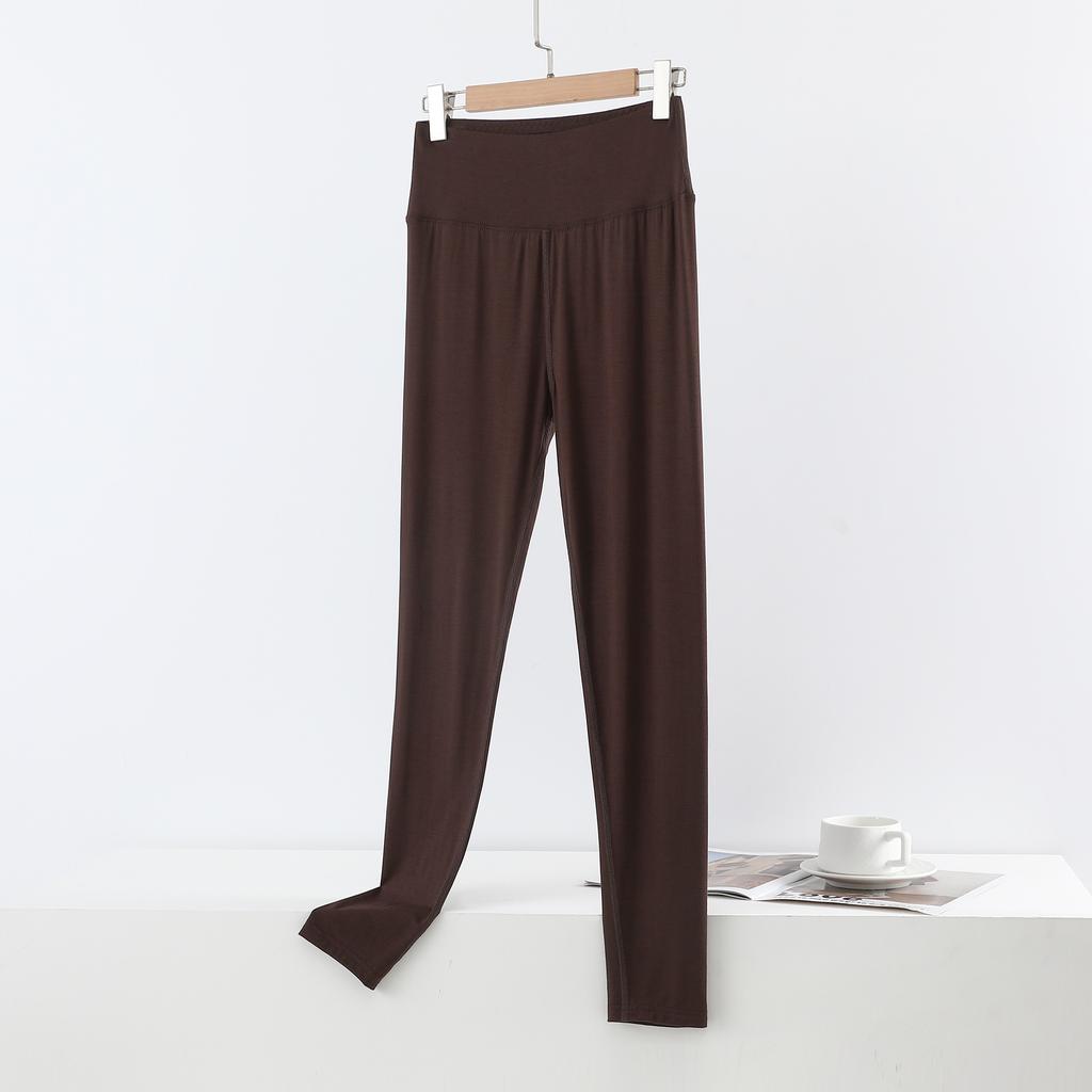 Plus size L to 6XL Modal Thermal Leggings for Women High-Waisted Slimming Tummy Control Butt-Lifting Ankle-Length Base Layer Pants