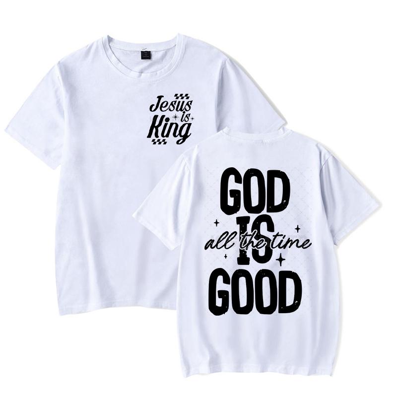 Jesus Religious Believe Shirts for Unisex Women God Is Good All The Time Classic Tops Gift for HerHim Faith Based TShirt tops