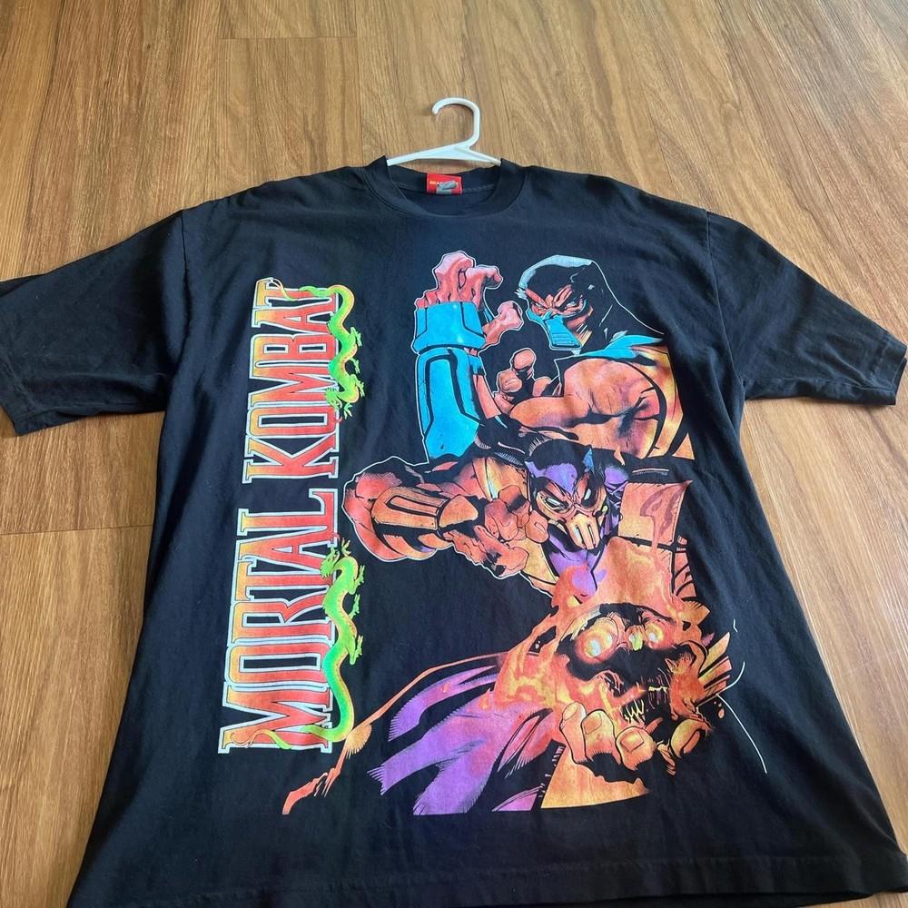 Винтажная Классическая Черная Унисекс Футболка по Фильму Mortal Kombat S-5XL Унисекс Футболка M
