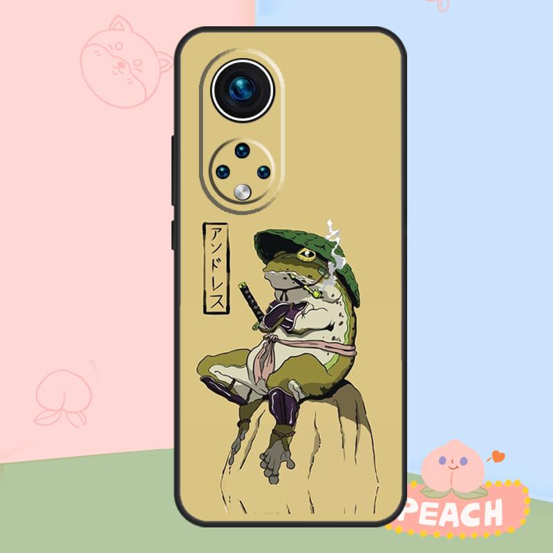Cute Cartoon Frog Case For Honor Magic 6 7 8 Pro Honor 400 200 50 70 90 Lite X8b X8c X9b X9c X9d Win RT Cover