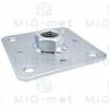 Post Base Adjustable Anchor 110X250X4.0Mm Oc + Welded Nut