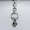 Used GARNI Snake Motif Silver Keyring *Marukan not included