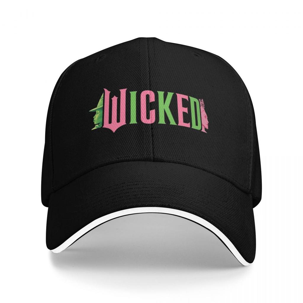 Wicked Glinda And Elphaba Logo Baseball Caps Snapback Baseball Hats Breathable Casual Casquette Outdoor Unisex