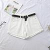 2022 Spring/Summer Women's High-Waisted Denim Shorts: Korean Style, Loose Fit, Slimming A-Line with Rolled Hem