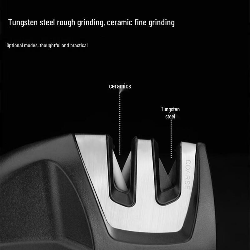 ZISIZ Household Dual-Slot Manual Knife Sharpener