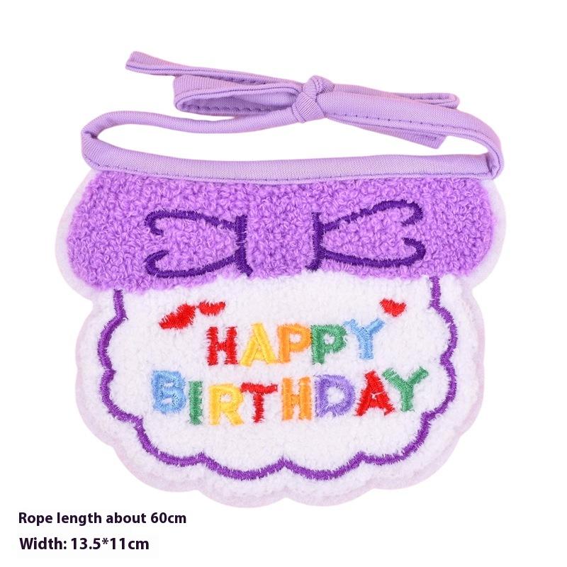 Niedliches Haustier Katze Hund Geburtstags Schal Hut Set Katze Geburtstags Party Zubehör Haustier Schal Geburtstagshut Schal Klein Mittel Haustier Zubehör