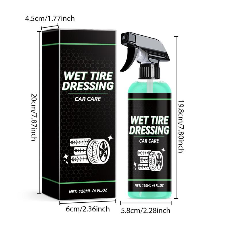 Tire Dressing 120ml Wheel Cleaner Tire Coating Effective Rim And Tire Cleaner Brake Dust Remover For Cars Trucks SUVs RVs