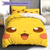 Pikachu Pokémon Pattern Bedding Home Decoration Birthday Gift (1 * Duvet Cover + 2 * Pillowcase, Without Core)