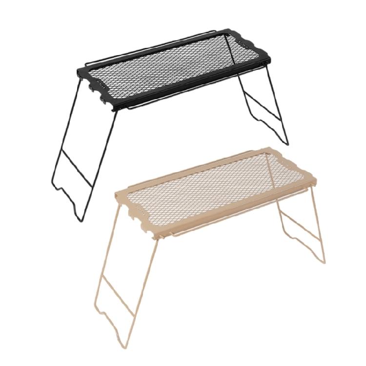 Folding Camping Table Light Weight Grill Table Cooking Grate Overfire Desk Portable Picnic Tables Easy to Clean