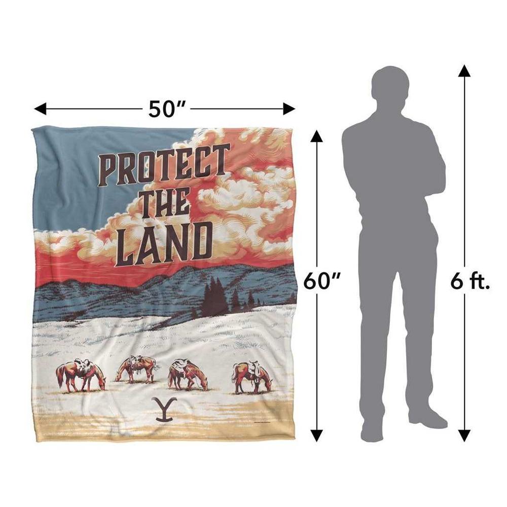 Yellowstone Protect The Land Silky Supersoft Blanket