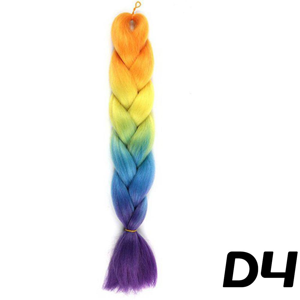 MISS WIG Synthetic Long Braid Ponytail Extension Straight Sleek Wrap Around Colorful Braid Hair Extensions Ponytail Natural Soft For Women Wear