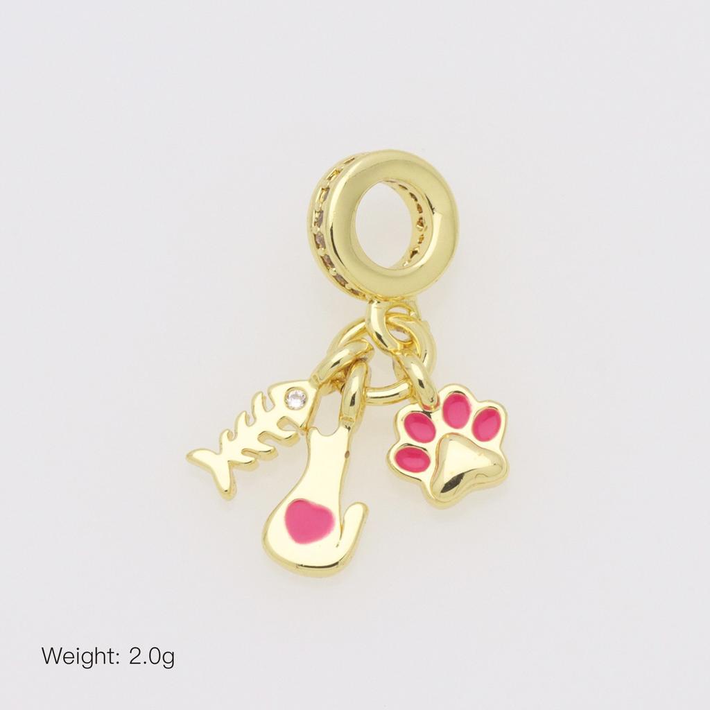 Cute Sweet Wind Boy Girl Balloon Bike Bike Cone Cat Dripping Panjiadora Bracelet Pendant