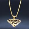 Super Mama Papa Mom Dad Necklace for Women Men Stainless Steel Gold Color Spanish Letter Family Love Chain Gift Jewelry N4250S01