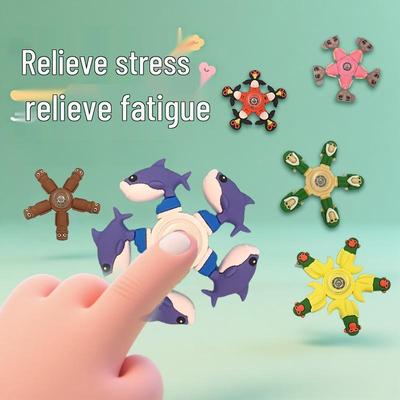 US Classic Chinese Mythology Gyroscope Fidget Spinner - Educational Cartoon Toy for Kids