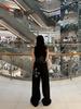 Tansanmageunesyum Star Applique Pants (Black)