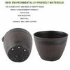 Imitation Wooden Plant Pot PP Resin Flower Pot Imitated Wood Planting Planter