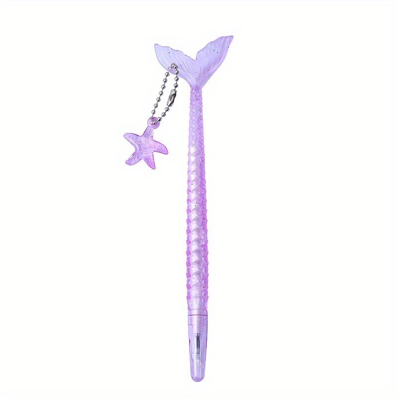 Back To School Season 2pcs 0.5mm Creative Cartoon Mermaid Styling Neutral Pen High Appearance Small Fresh Sign Pen Gift Pen Stationery