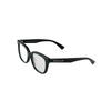 Comfort Side Temple Letters Square Optical Frame Women's Black