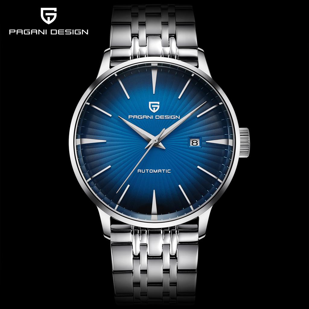 PAGANI DESIGN New Mechanical Watch Seagull 2813 Movement 43mm Stainless Steel Case 100M Water Resistance Men's Watch PD2770