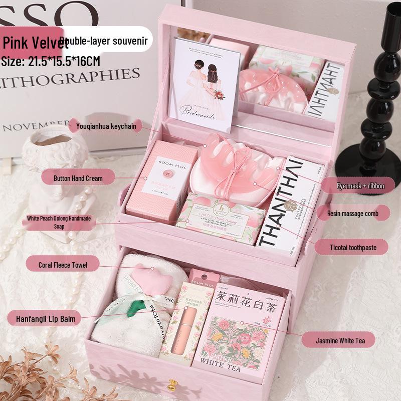 Elegant Brudtärnepresentuppsättning: Praktisk & Kreativ Bröllopsgåva för Kvinnor