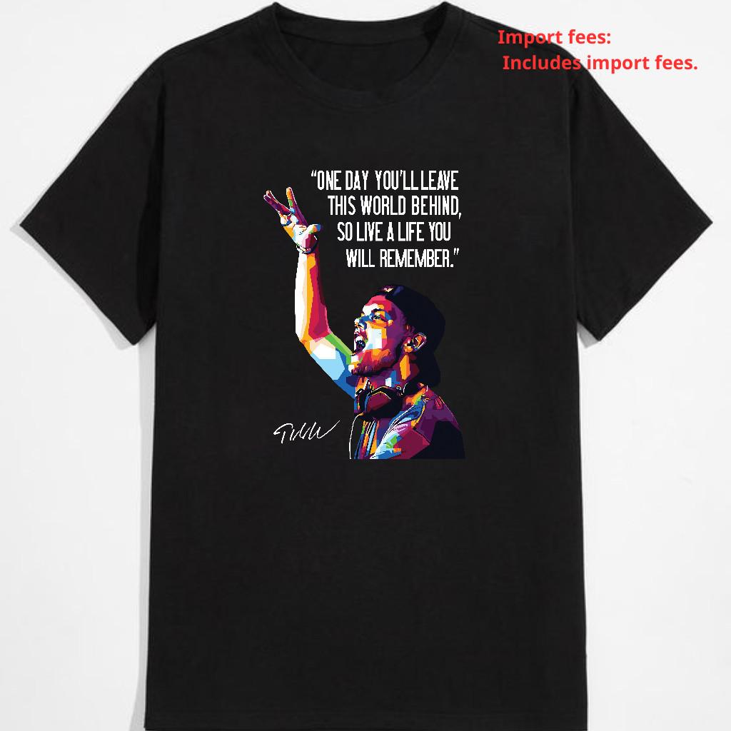 Rare Avicii Cotton Quotes T-Shirt – Fan Gift, Black, S-XL, GC1042 XXL