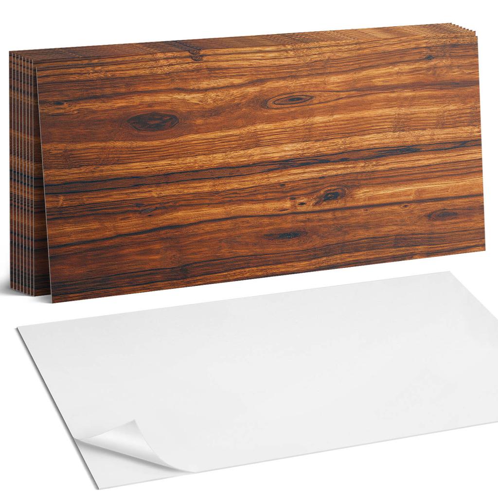 Paczka Kafelków Pcv Z Wzorem Samoprzylepne Do Sypialni Naturalny Wzór Drewna 10X40X20 Cm