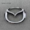 black/silver for MAZDA 6 Car Front Hood Bonnet Emblem Rear Tail Bumper Trunk Wheel Sticker Badge Styling auto Accessories vf2