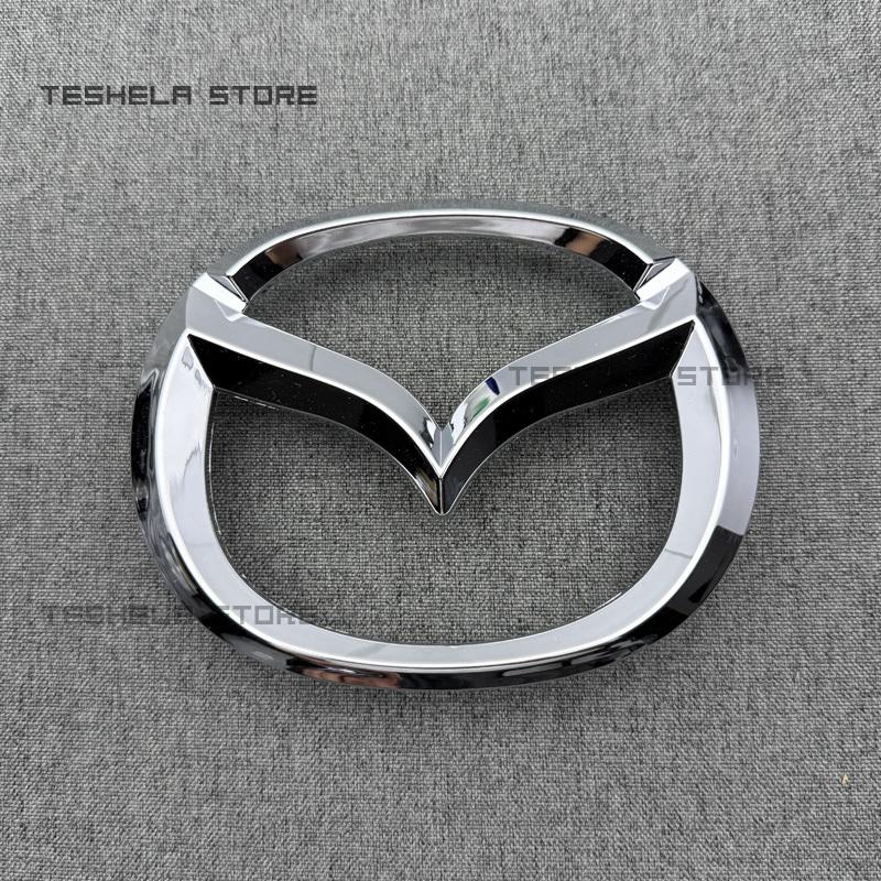 black/silver for MAZDA 6 Car Front Hood Bonnet Emblem Rear Tail Bumper Trunk Wheel Sticker Badge Styling auto Accessories vf2