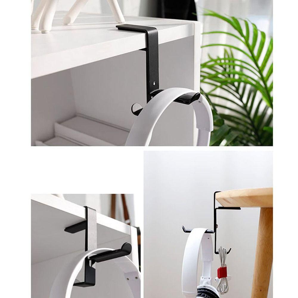 Table Clamp Headphone Rack Adjustable Headphone Bracket Headphone Stand Hook  Office Desk