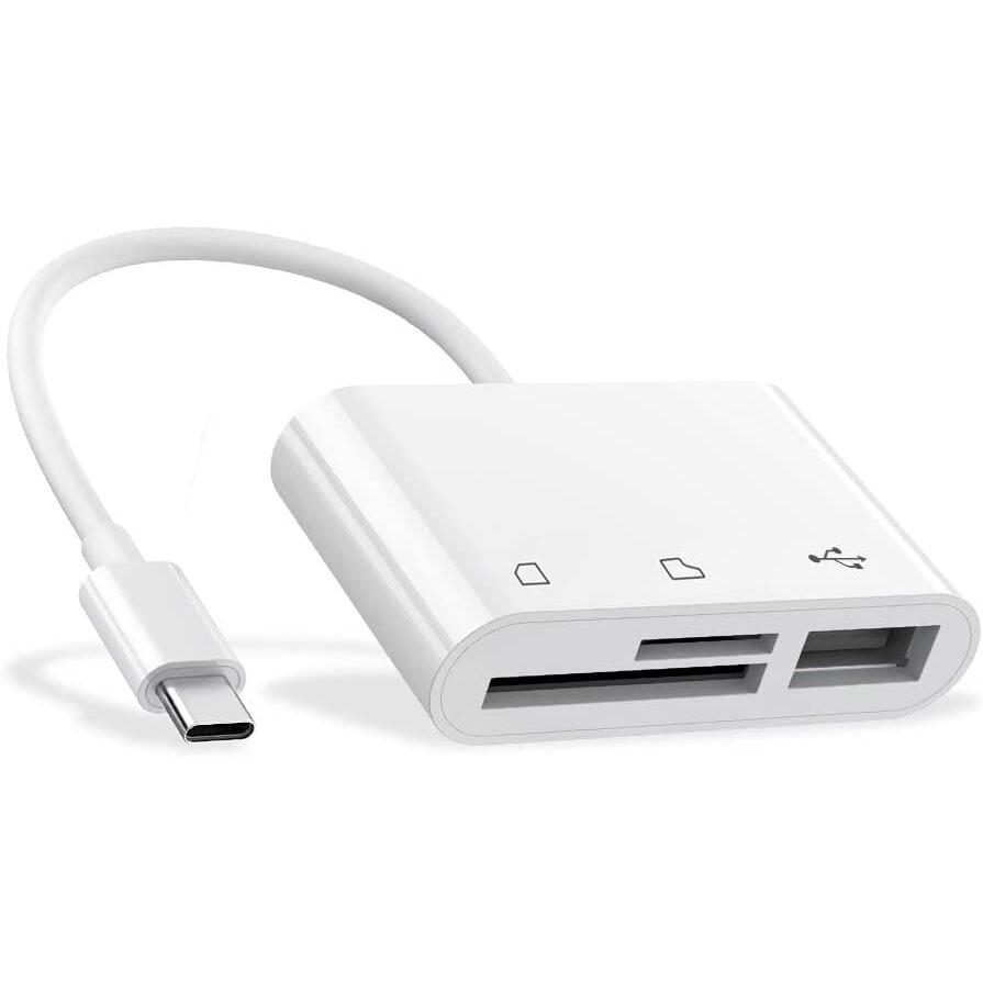 

Type-C Adapter TF SD Memory Card Reader OTG Writer Compact Flash USB-C for IPad Pro Huawei for Macbook USB Type C Cardreader білий