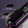 Anti-Static Hair Straightener Brush with Conditioning Function Portable Straightening Comb for Healthy-Looking Hair