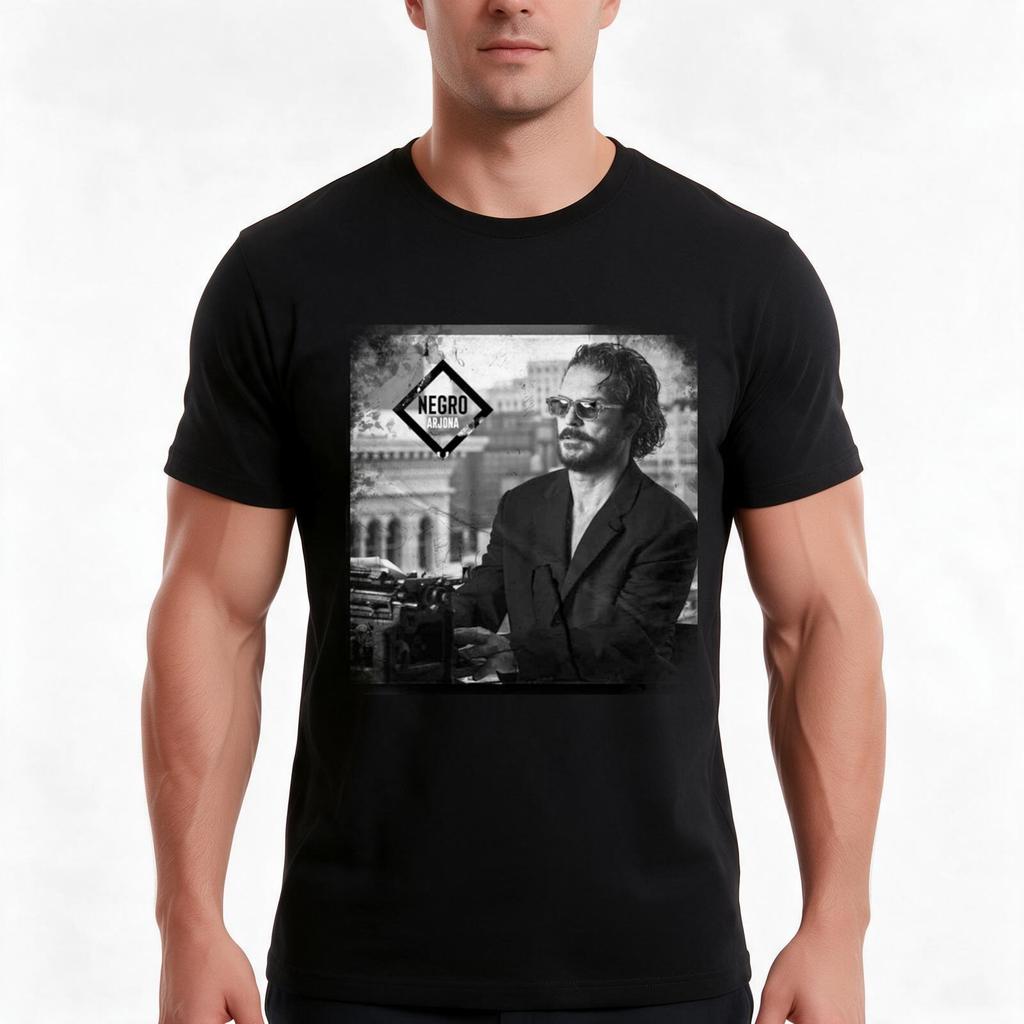 Arjona Negro Tshirt Summer Casual Cotton Tee Oversized Streetwear Tops Vintage Graphic Print Loose Fit Short Sleeve