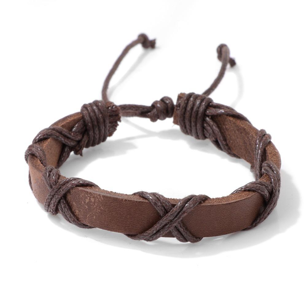 JYL TS Bracelet Men's  Volcanic Stone Crown Set Bold Enhances Authority And Luck