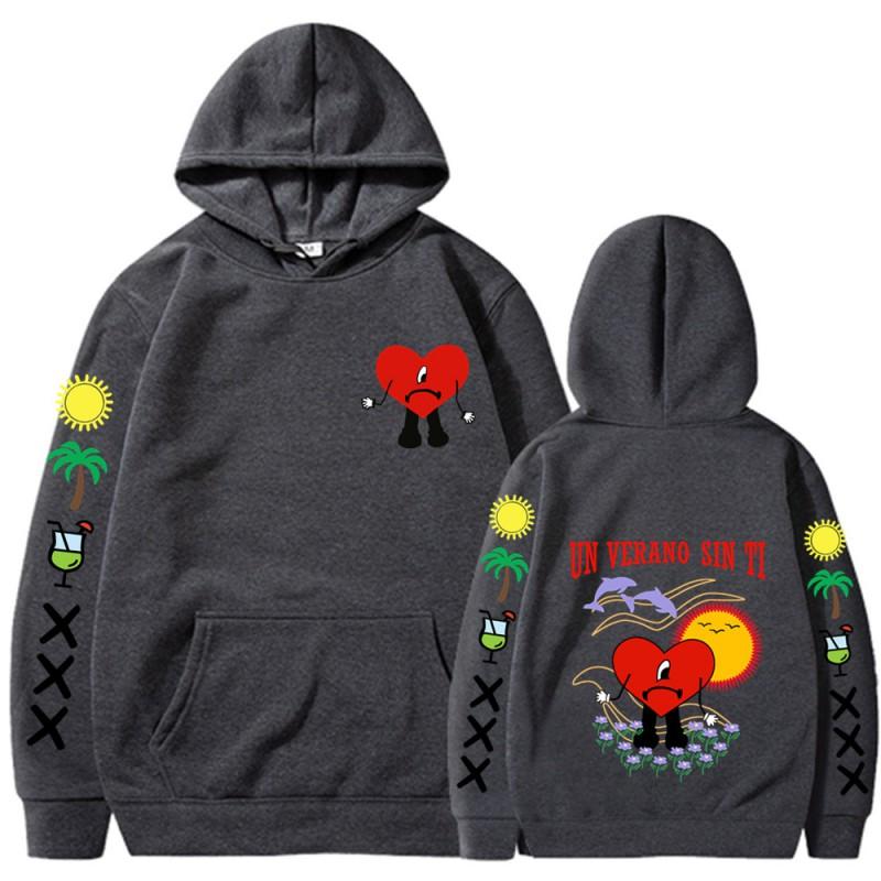 Bad Bunny Un Verano Sin Ti Hoodie Men Women Casual Graphic Sweatshirt