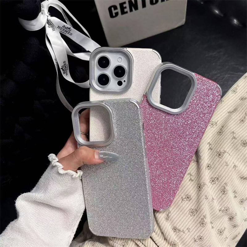 Stylish Premium Glitter case for iPhone 16 Pro Max 15 14 Plus 13 12 Pro 11 Soft silicone fall protection Cover