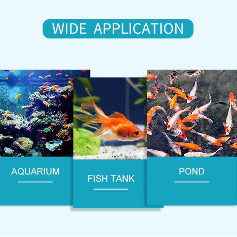 100PCS Aquarium Testing Set for Freshwater Saltwater Pond Test Strips for Fish Tank Testing PH Nitrites Alkalinity