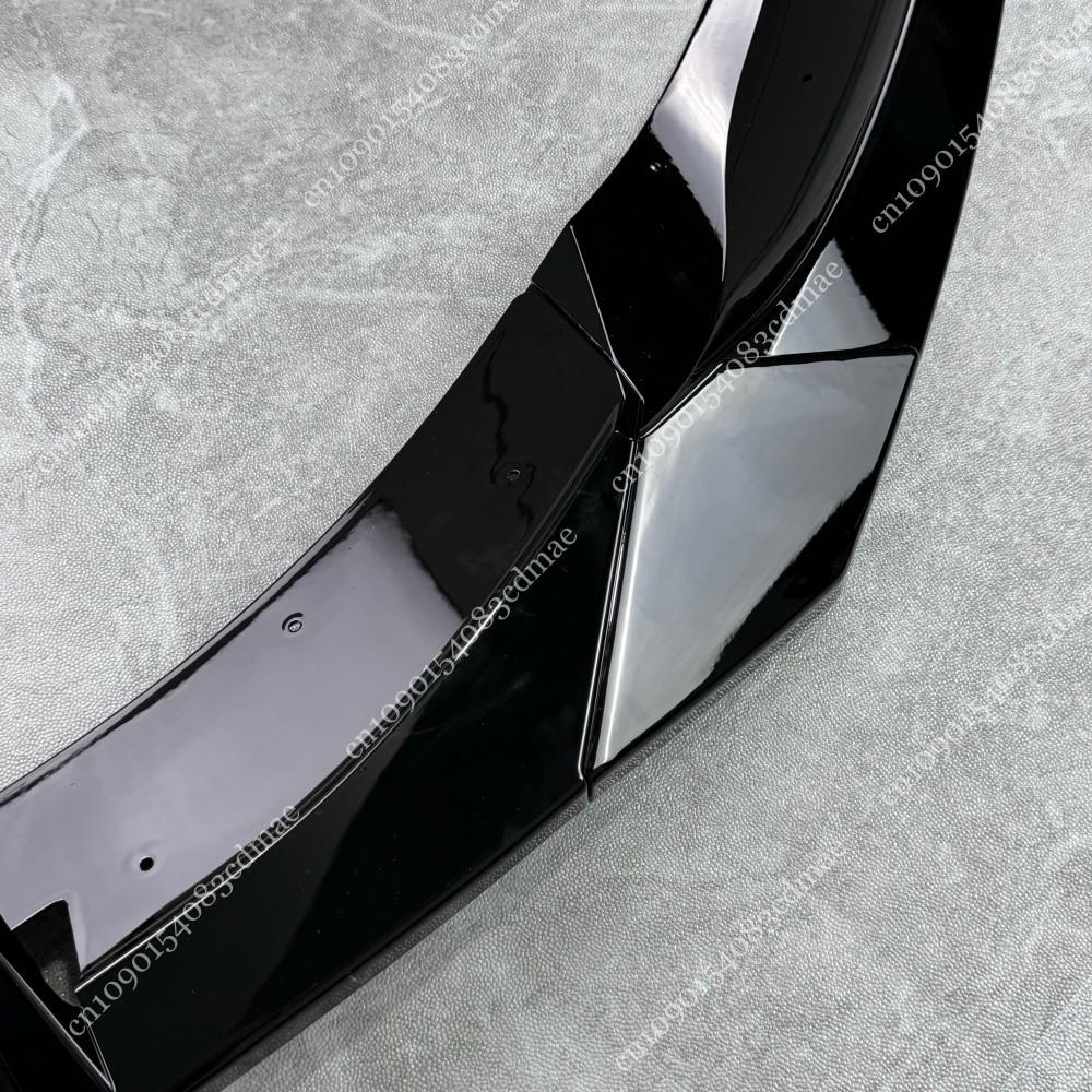 For VW Tiguan MK2 R Line Facelift 2020 2021 2022 2023 Car Front Bumper Splitter Lip Spoiler Gloss Black Diffuser Canard Body Kit