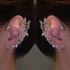 Sparkling Zircon Crystal Clip Earrings Elegant Women Ear Loop  Special Occasion Jewelry