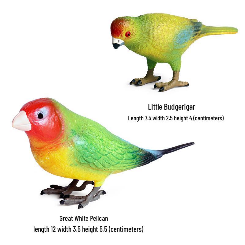 Children's Animal Simulation Toy Set: Eagle, Falcon, Secretary Bird, Owl Figurines