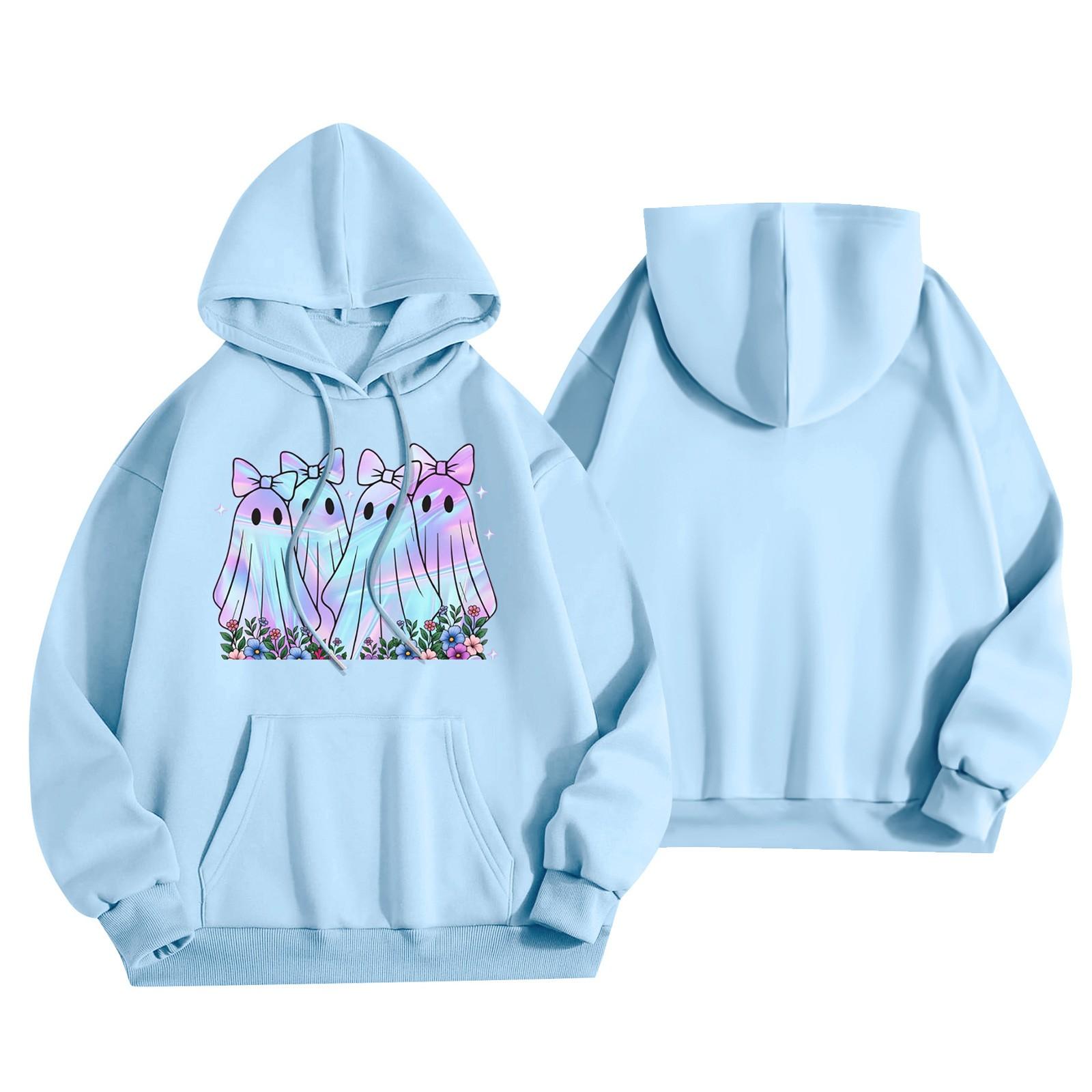 

Жіночий модний легкий пуловер з довгим рукавом і кишенями, бейсбольна толстовка з принтом L