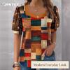 JPNTKY Women's Fashion Casual Short Sleeve Blouses & Shirts